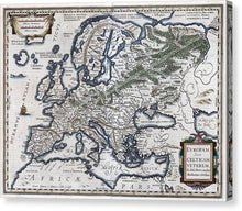 Load image into Gallery viewer, Old Map Of Europe 1570 - Canvas Print