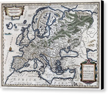 Load image into Gallery viewer, Old Map Of Europe 1570 - Canvas Print