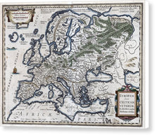 Load image into Gallery viewer, Old Map Of Europe 1570 - Canvas Print