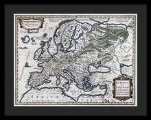 Load image into Gallery viewer, Old Map Of Europe 1570 - Framed Print