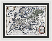 Load image into Gallery viewer, Old Map Of Europe 1570 - Framed Print