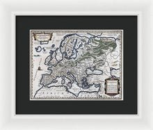 Load image into Gallery viewer, Old Map Of Europe 1570 - Framed Print