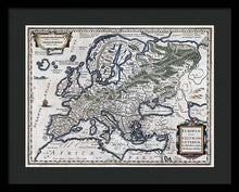 Load image into Gallery viewer, Old Map Of Europe 1570 - Framed Print