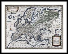 Load image into Gallery viewer, Old Map Of Europe 1570 - Framed Print