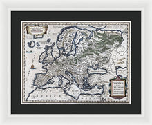 Load image into Gallery viewer, Old Map Of Europe 1570 - Framed Print