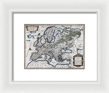 Load image into Gallery viewer, Old Map Of Europe 1570 - Framed Print