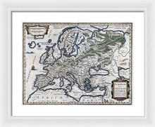 Load image into Gallery viewer, Old Map Of Europe 1570 - Framed Print