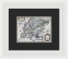 Load image into Gallery viewer, Old Map Of Europe 1570 - Framed Print