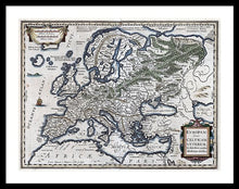 Load image into Gallery viewer, Old Map Of Europe 1570 - Framed Print