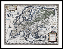 Load image into Gallery viewer, Old Map Of Europe 1570 - Framed Print