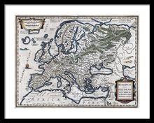 Load image into Gallery viewer, Old Map Of Europe 1570 - Framed Print