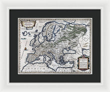 Load image into Gallery viewer, Old Map Of Europe 1570 - Framed Print