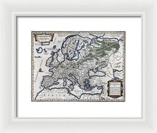 Load image into Gallery viewer, Old Map Of Europe 1570 - Framed Print