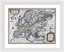 Load image into Gallery viewer, Old Map Of Europe 1570 - Framed Print