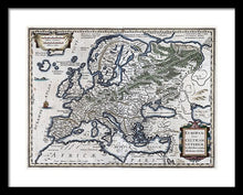 Load image into Gallery viewer, Old Map Of Europe 1570 - Framed Print