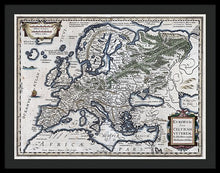 Load image into Gallery viewer, Old Map Of Europe 1570 - Framed Print