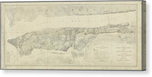 Load image into Gallery viewer, Old Map Of Manhattan New York City 1776 - Canvas Print