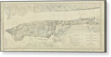 Map Of Manhattan New York City 1776 - Acrylic Print