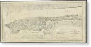 Map Of Manhattan New York City 1776 - Acrylic Print