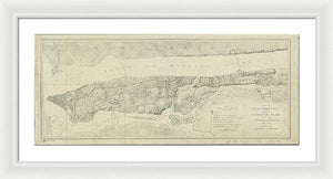 Old Map Of Manhattan New York City 1776 - Framed Print