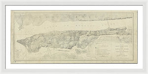 Old Map Of Manhattan New York City 1776 - Framed Print