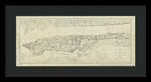 Old Map Of Manhattan New York City 1776 - Framed Print