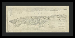 Old Map Of Manhattan New York City 1776 - Framed Print