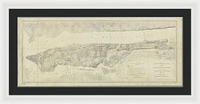 Load image into Gallery viewer, Old Map Of Manhattan New York City 1776 - Framed Print