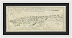 Old Map Of Manhattan New York City 1776 - Framed Print