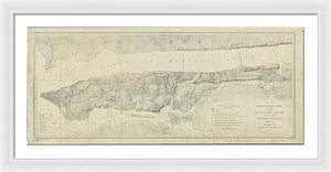 Old Map Of Manhattan New York City 1776 - Framed Print