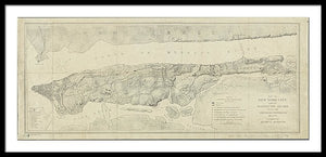 Old Map Of Manhattan New York City 1776 - Framed Print