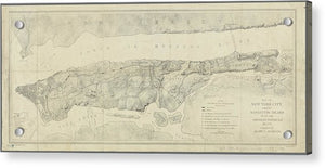 Old Map Of Manhattan New York City 1776 - Acrylic Print