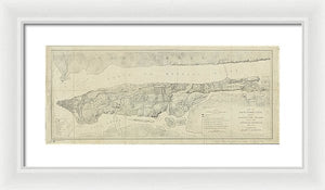 Old Map Of Manhattan New York City 1776 - Framed Print