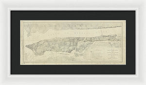 Old Map Of Manhattan New York City 1776 - Framed Print