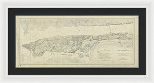 Old Map Of Manhattan New York City 1776 - Framed Print