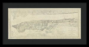 Old Map Of Manhattan New York City 1776 - Framed Print