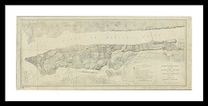 Old Map Of Manhattan New York City 1776 - Framed Print