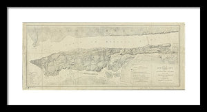 Old Map Of Manhattan New York City 1776 - Framed Print