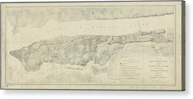 Old Map Of Manhattan New York City 1776 - Acrylic Print