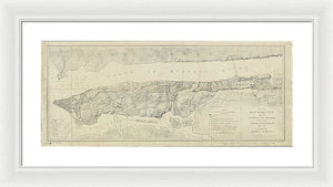 Old Map Of Manhattan New York City 1776 - Framed Print