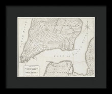 Load image into Gallery viewer, Old Map Of New York City 1776 - Framed Print