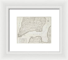 Load image into Gallery viewer, Old Map Of New York City 1776 - Framed Print