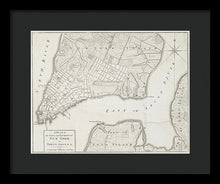 Load image into Gallery viewer, Old Map Of New York City 1776 - Framed Print