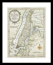 Load image into Gallery viewer, Old Map Of New York Island 1778 - Framed Print