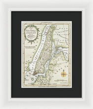 Load image into Gallery viewer, Old Map Of New York Island 1778 - Framed Print