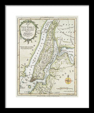 Load image into Gallery viewer, Old Map Of New York Island 1778 - Framed Print