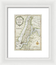 Load image into Gallery viewer, Old Map Of New York Island 1778 - Framed Print