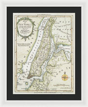 Load image into Gallery viewer, Old Map Of New York Island 1778 - Framed Print