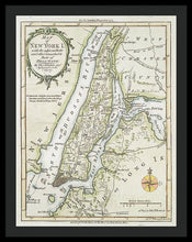 Load image into Gallery viewer, Old Map Of New York Island 1778 - Framed Print