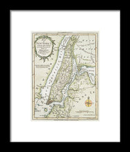 Load image into Gallery viewer, Old Map Of New York Island 1778 - Framed Print